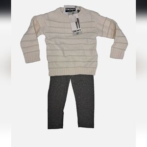 DKNY Kids' 2-piece Chenille Set White Sweater